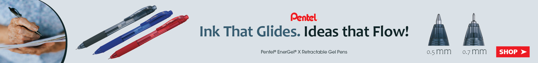 Pentel EnerGel X Retractable Gel Pens Pentel EnerGel X Retractable Gel Pens